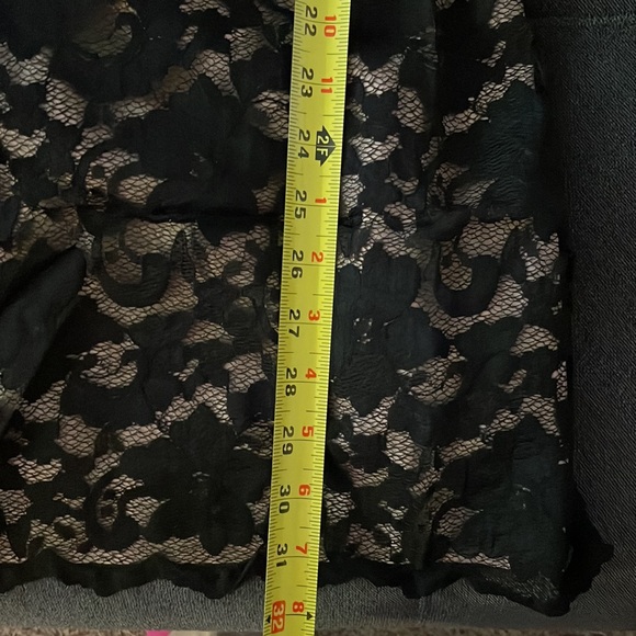 Black lace dress lined except sleeves, small, perfect condition. So cute. - Picture 5 of 7